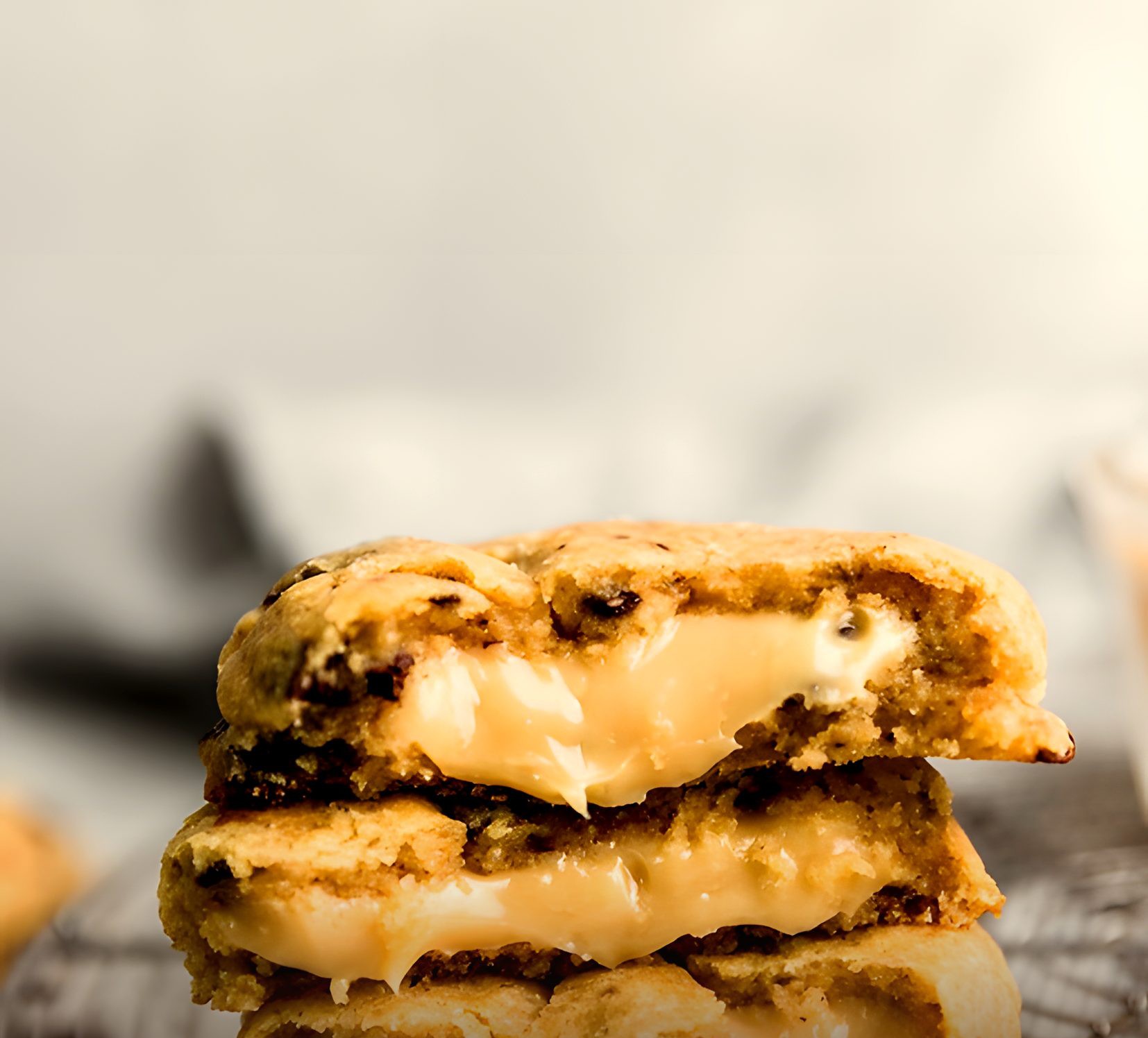 Galleta rellena de manjar blanco