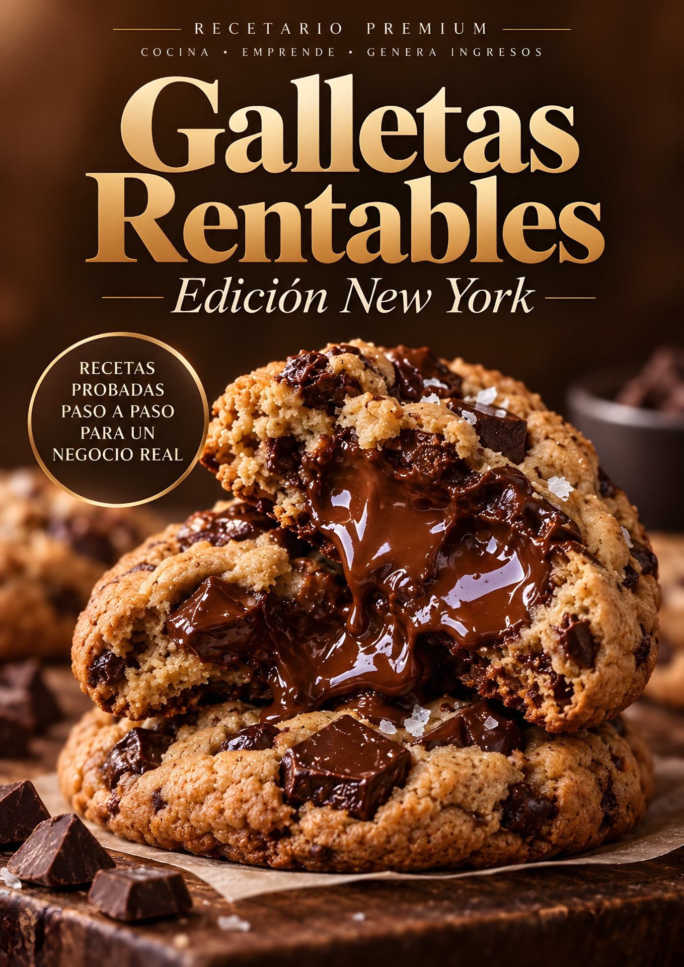 Portada del recetario Galletas Rentables Edición New York